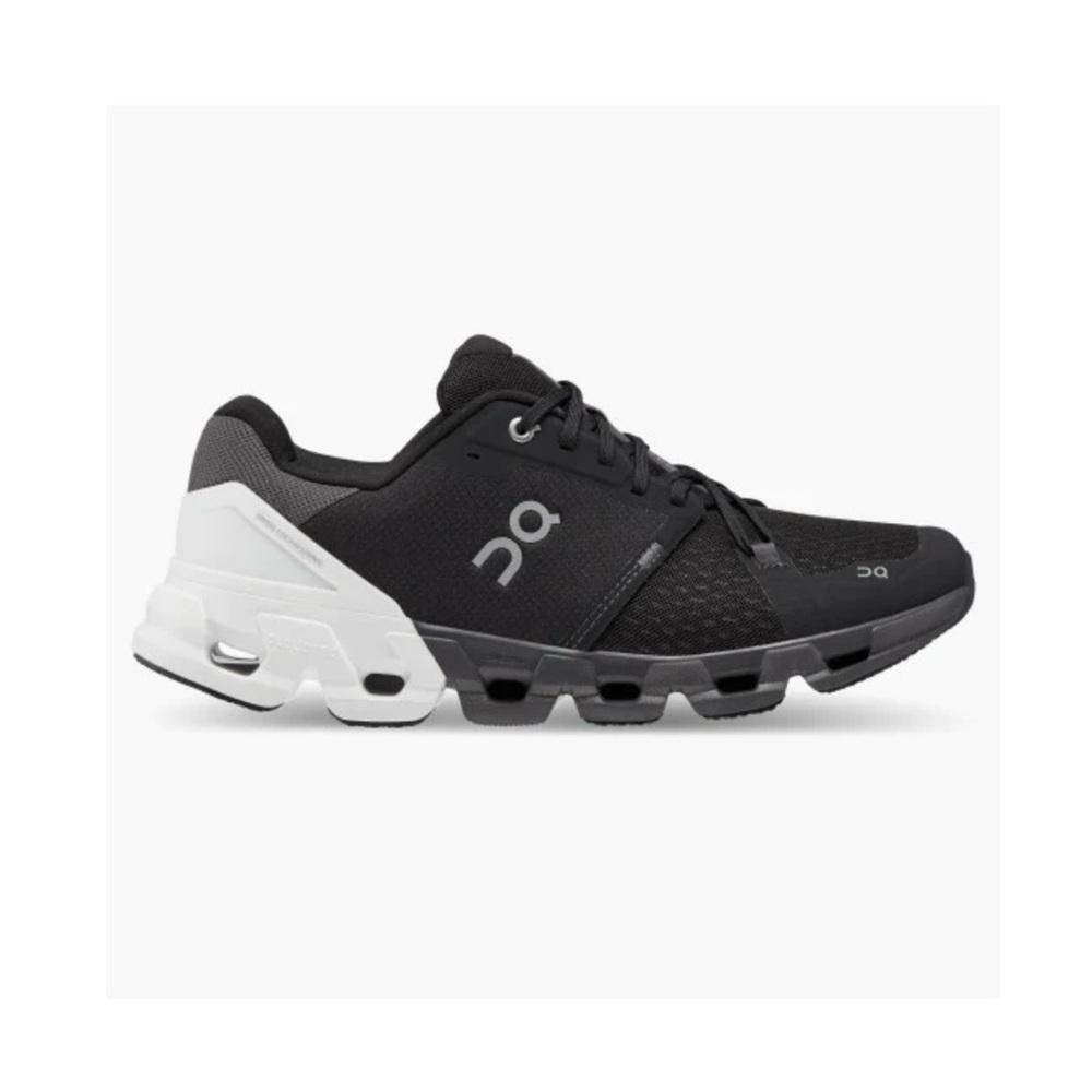 On Running Black and White Athletic Shoes